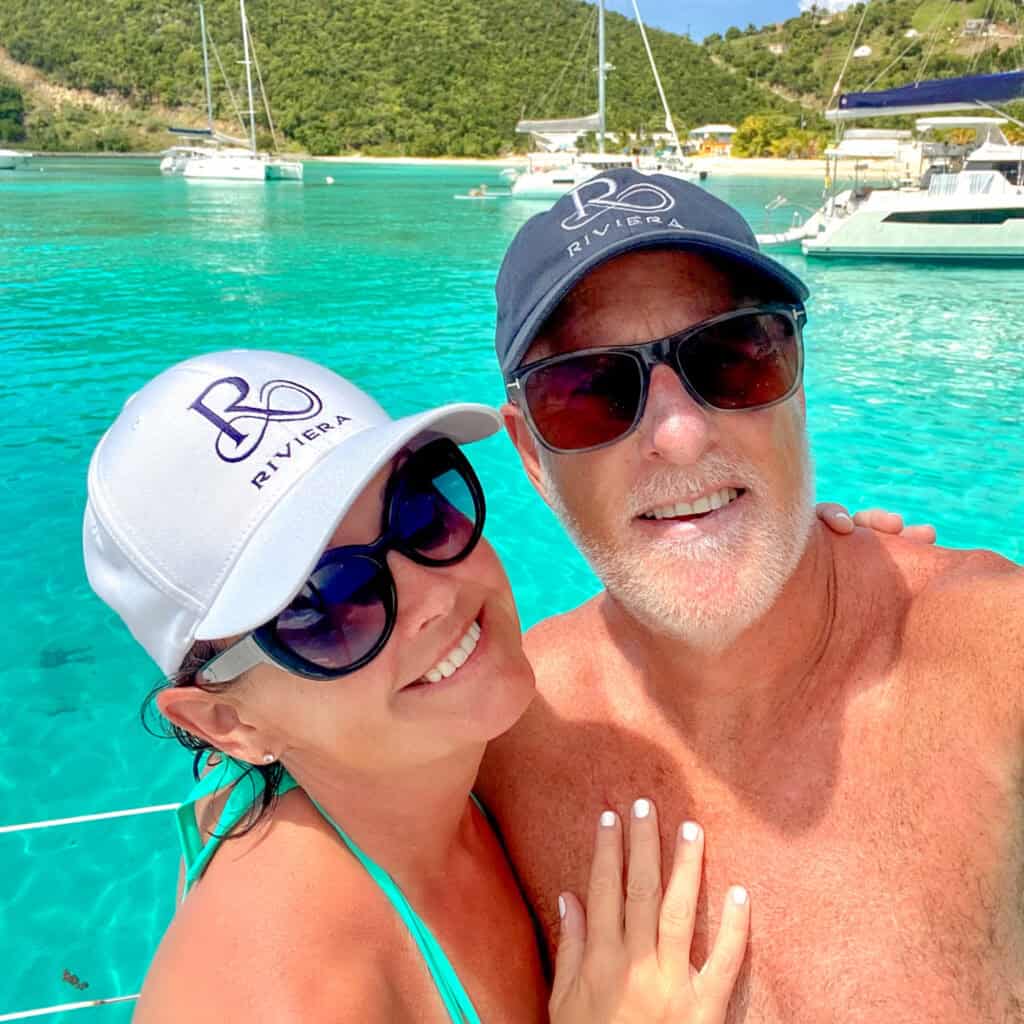 Paul & Victoria in the Caribbean.